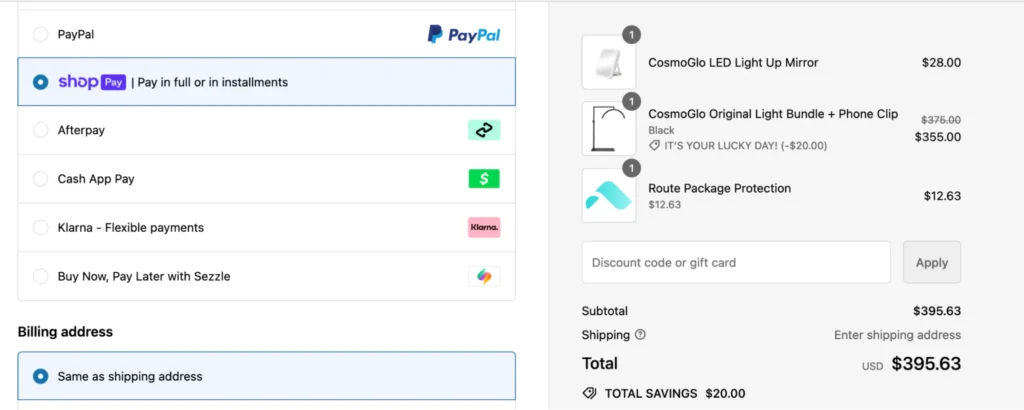 Shopify BNPL Checkout